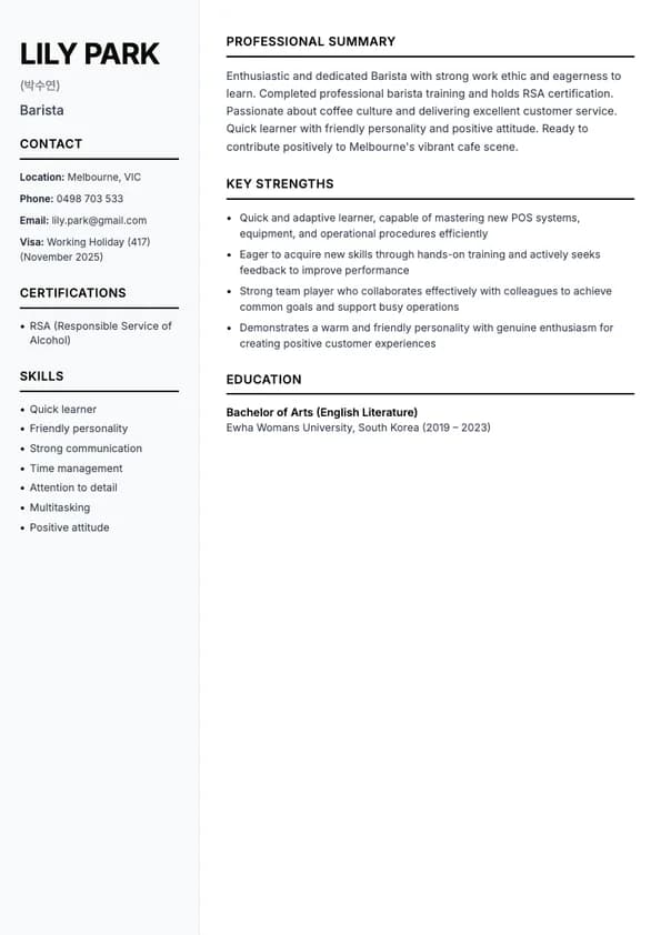 Hospitality modern template